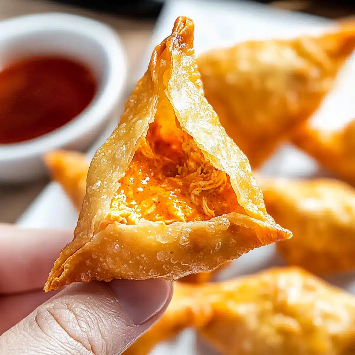 Buffalo Chicken Rangoons