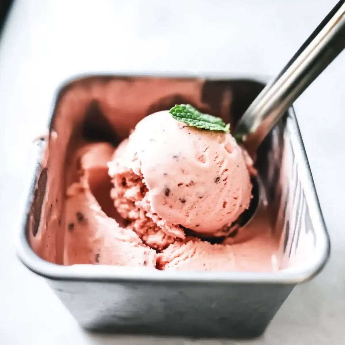 Watermelon Mint Ice Cream