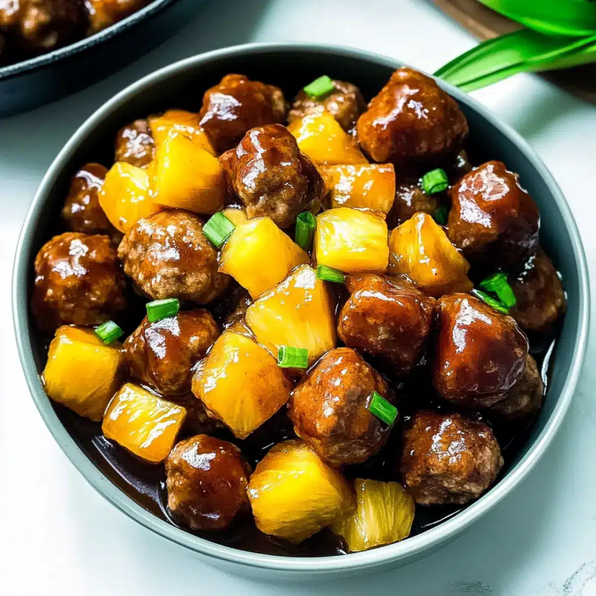Crockpot Hawaiian Meatballs