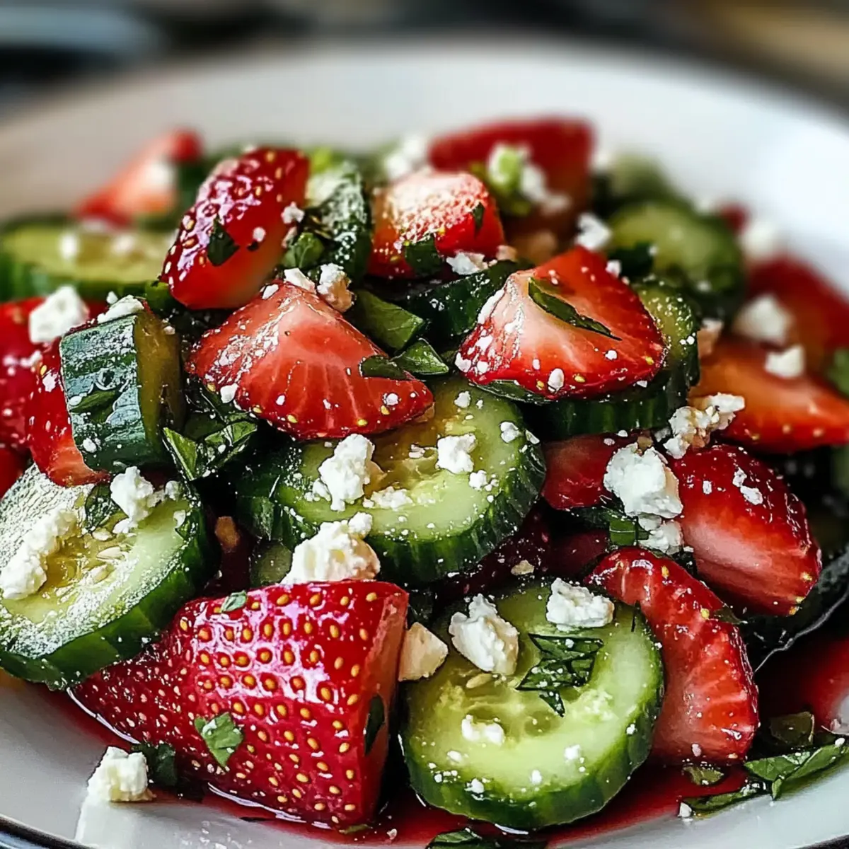 Cucumber Strawberry Salad