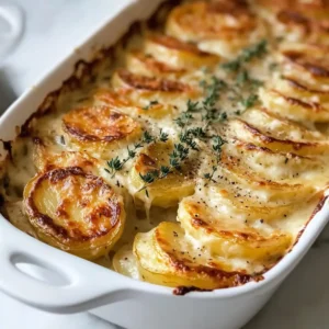 Golden Creamy Scalloped Potatoes