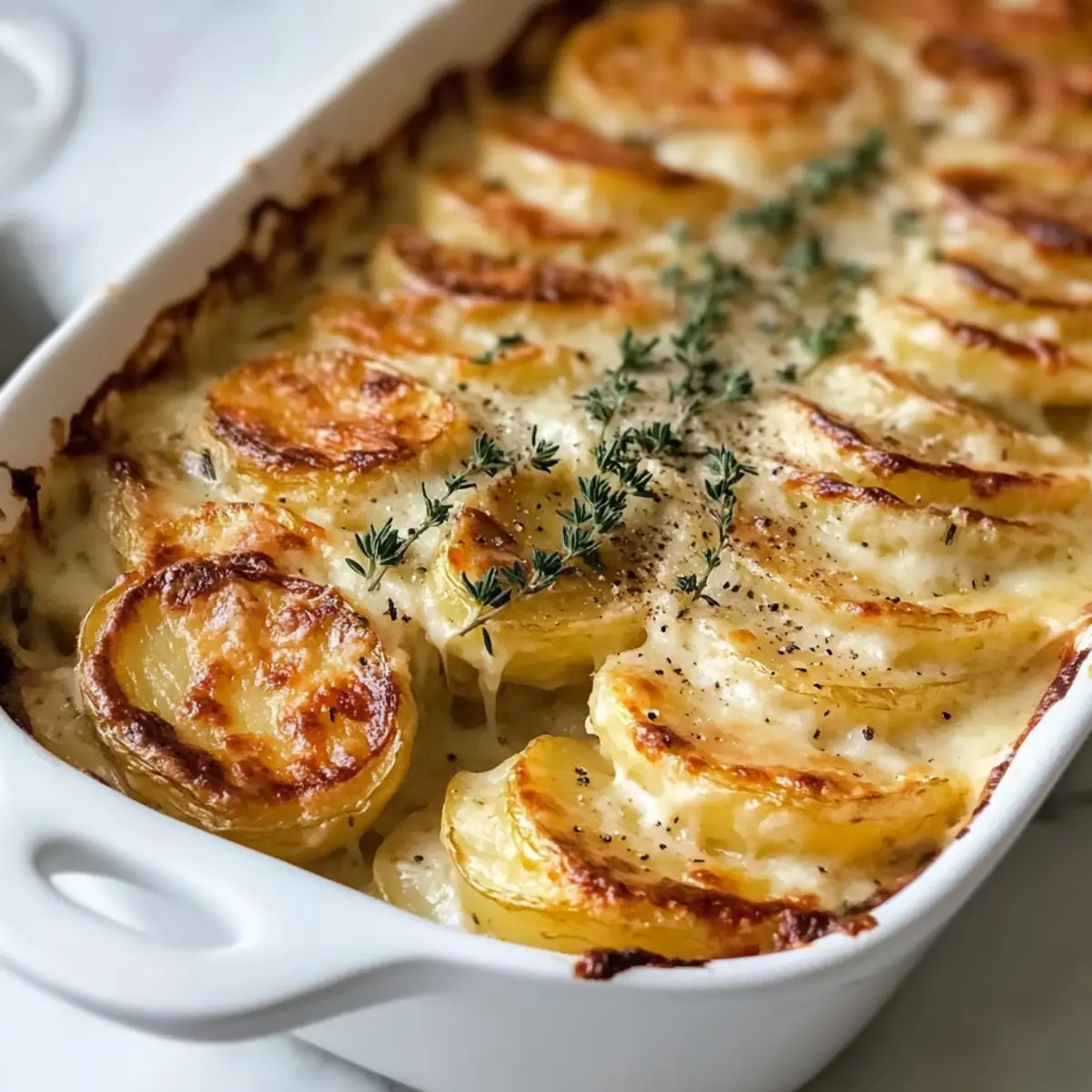 Golden Creamy Scalloped Potatoes