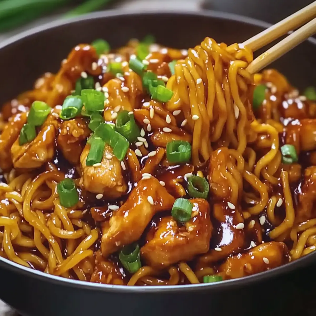 Garlic Chicken Noodles