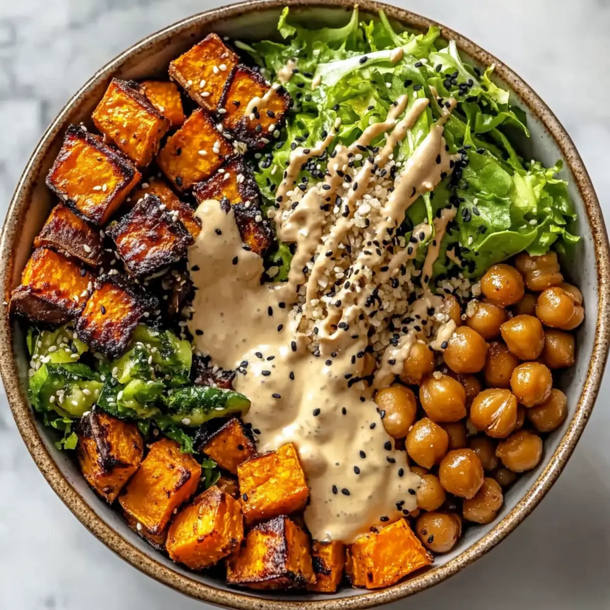 Miso Glazed Sweet Potato Bowl