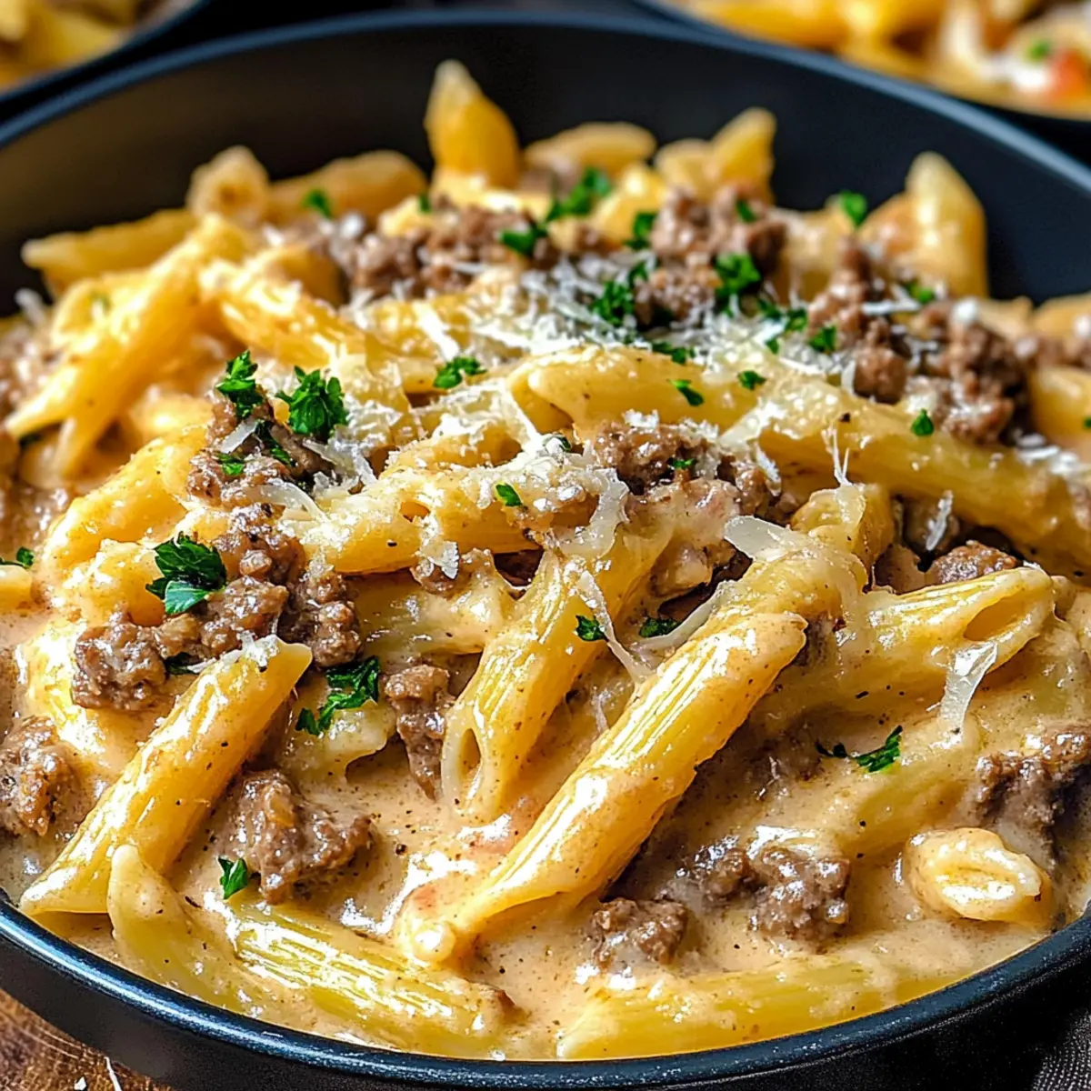 Creamy Beef Pasta