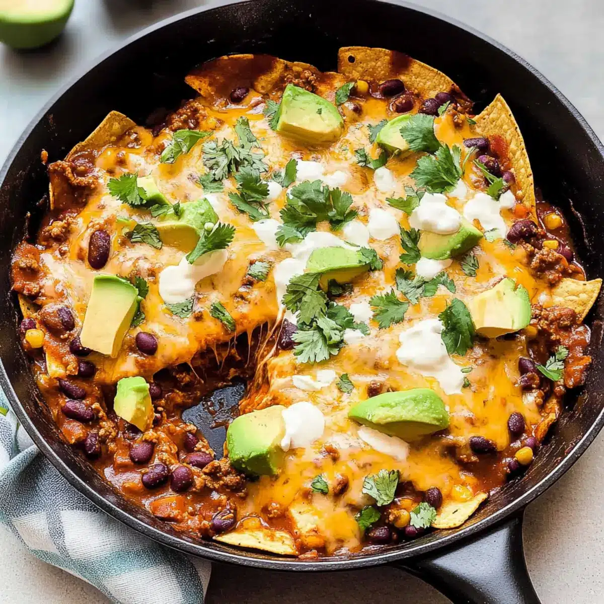 Skillet Beef Enchiladas