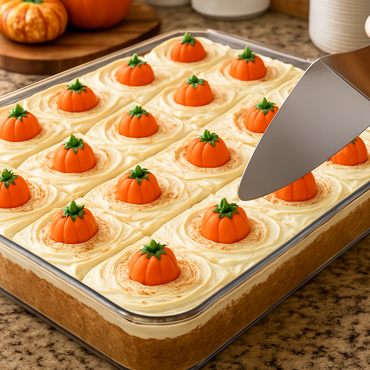 Easy Pumpkin Spice Sheet Cake with Cream Cheese Frosting