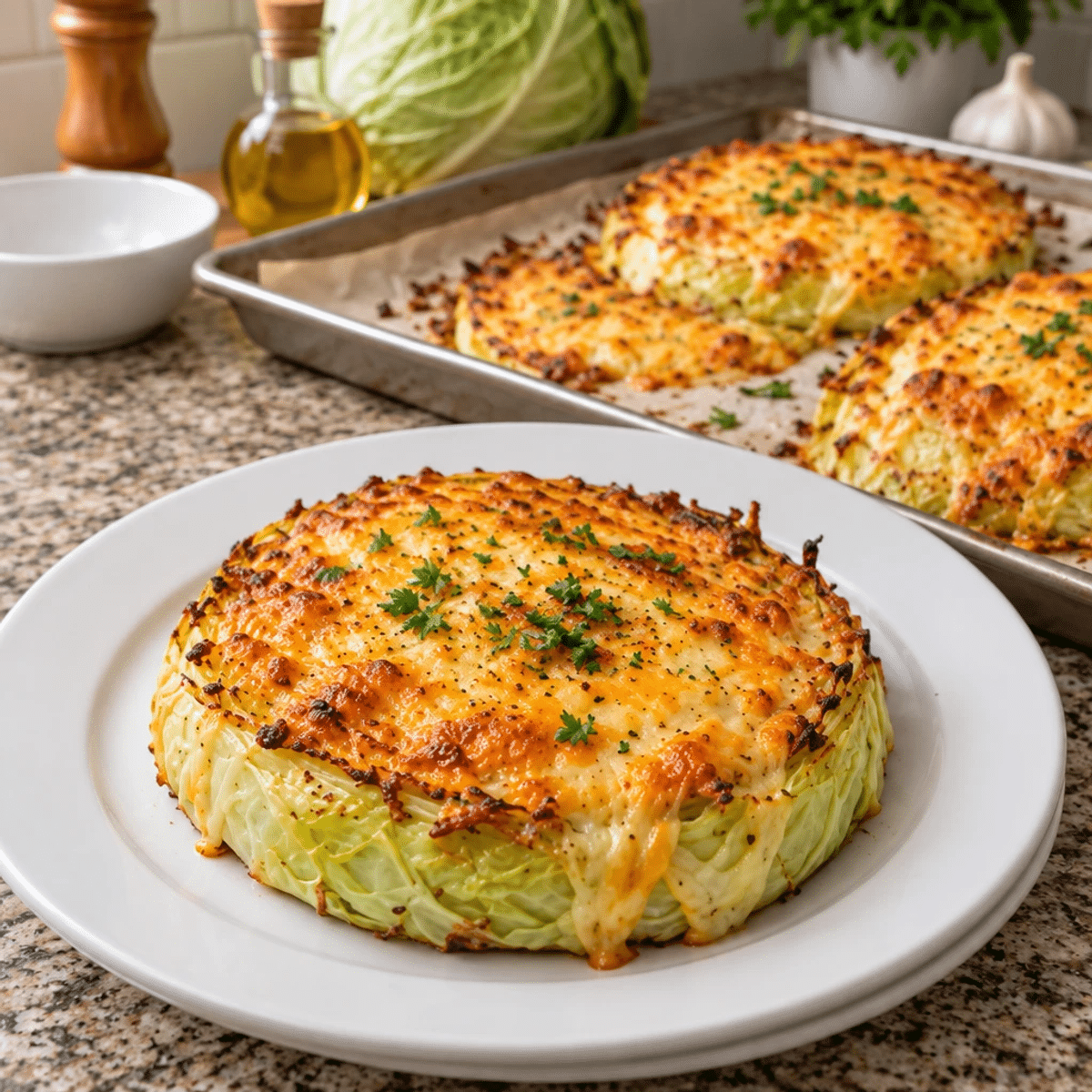 Cheesy Baked Cabbage Steaks for Ultimate Comfort Food