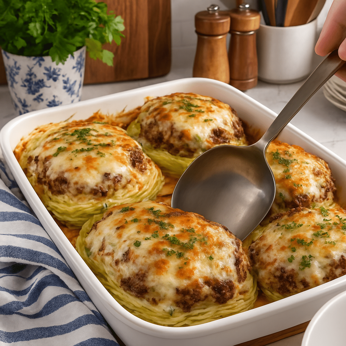 Cheesy Cabbage Burger Steaks: Easy & Comforting Family Meal