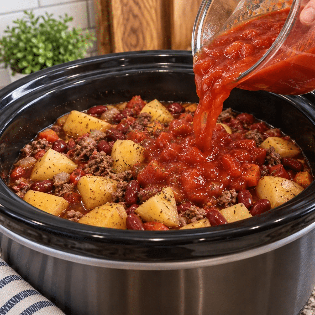 Comforting Slow Cooker Beef and Potato Bean Stew article image 3
