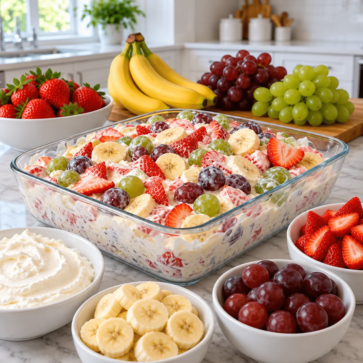 Elevate Your Summer with Creamy Strawberry Banana & Grape Fruit Salad article image 2