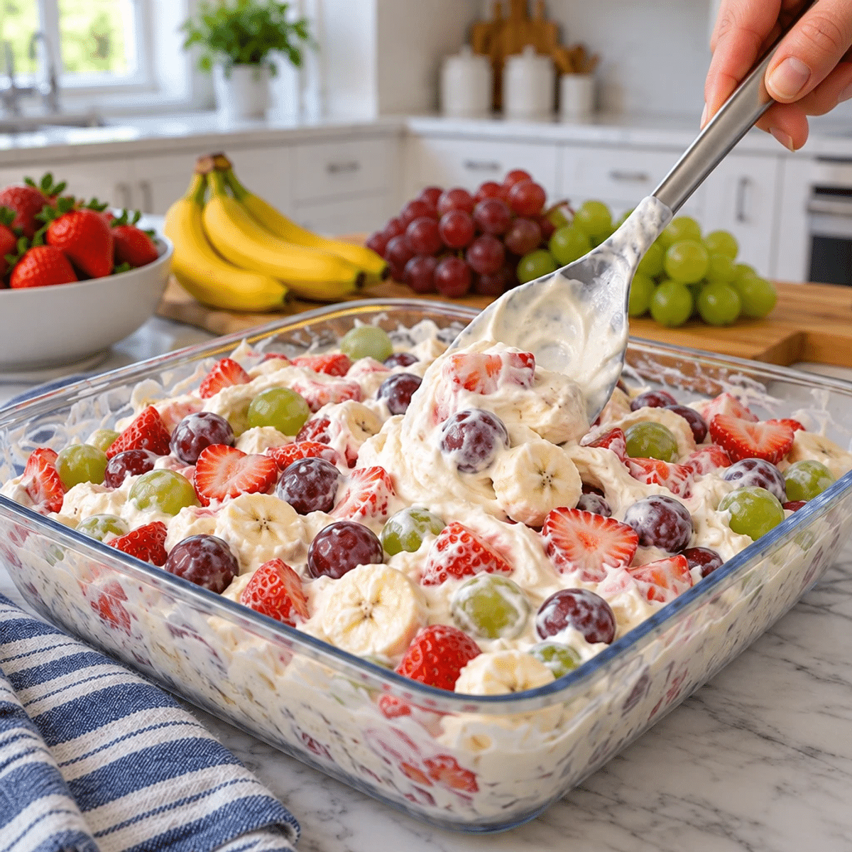 Elevate Your Summer with Creamy Strawberry Banana & Grape Fruit Salad article image 3