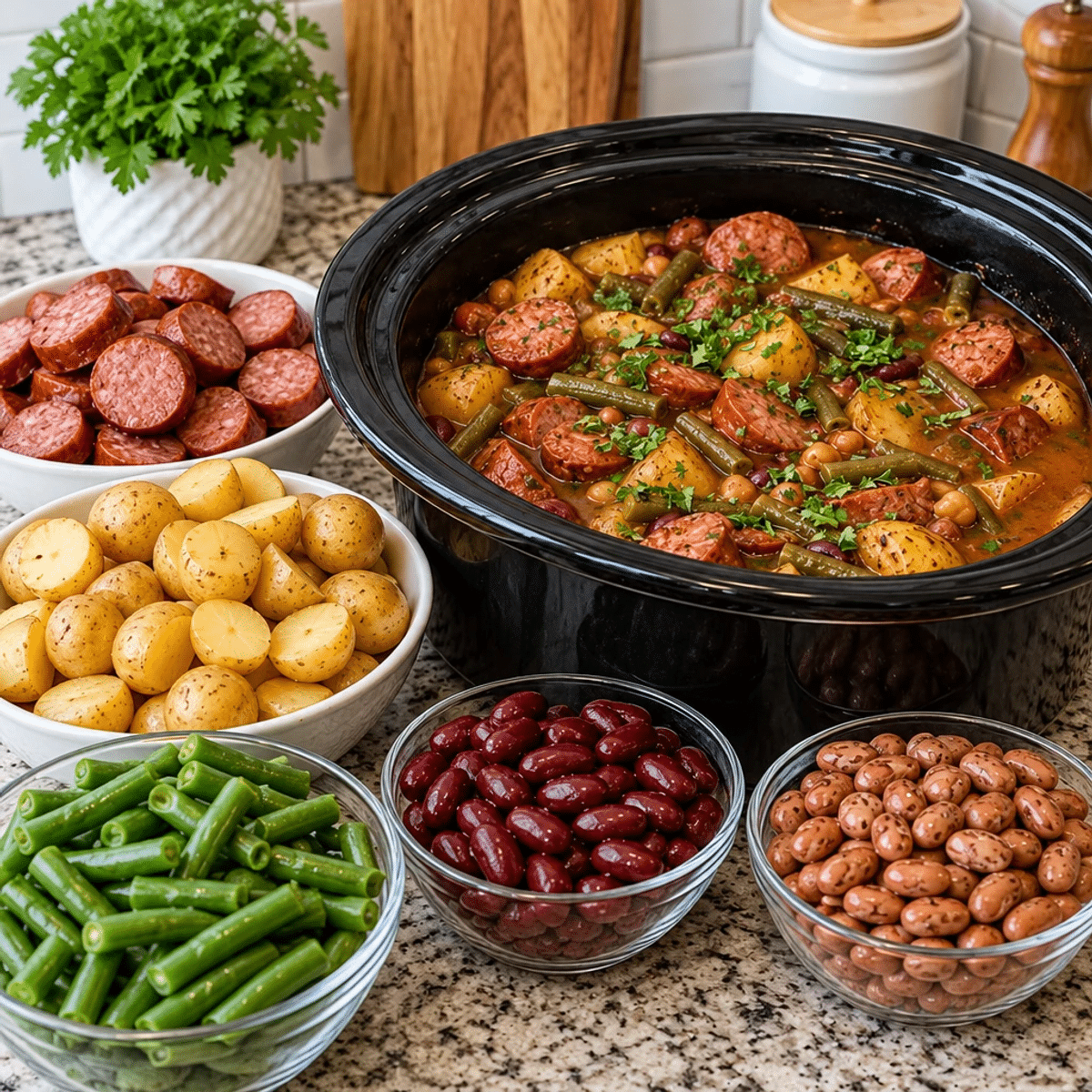 Crockpot Beef Smokies with Beans and Potatoes Delight article image 2