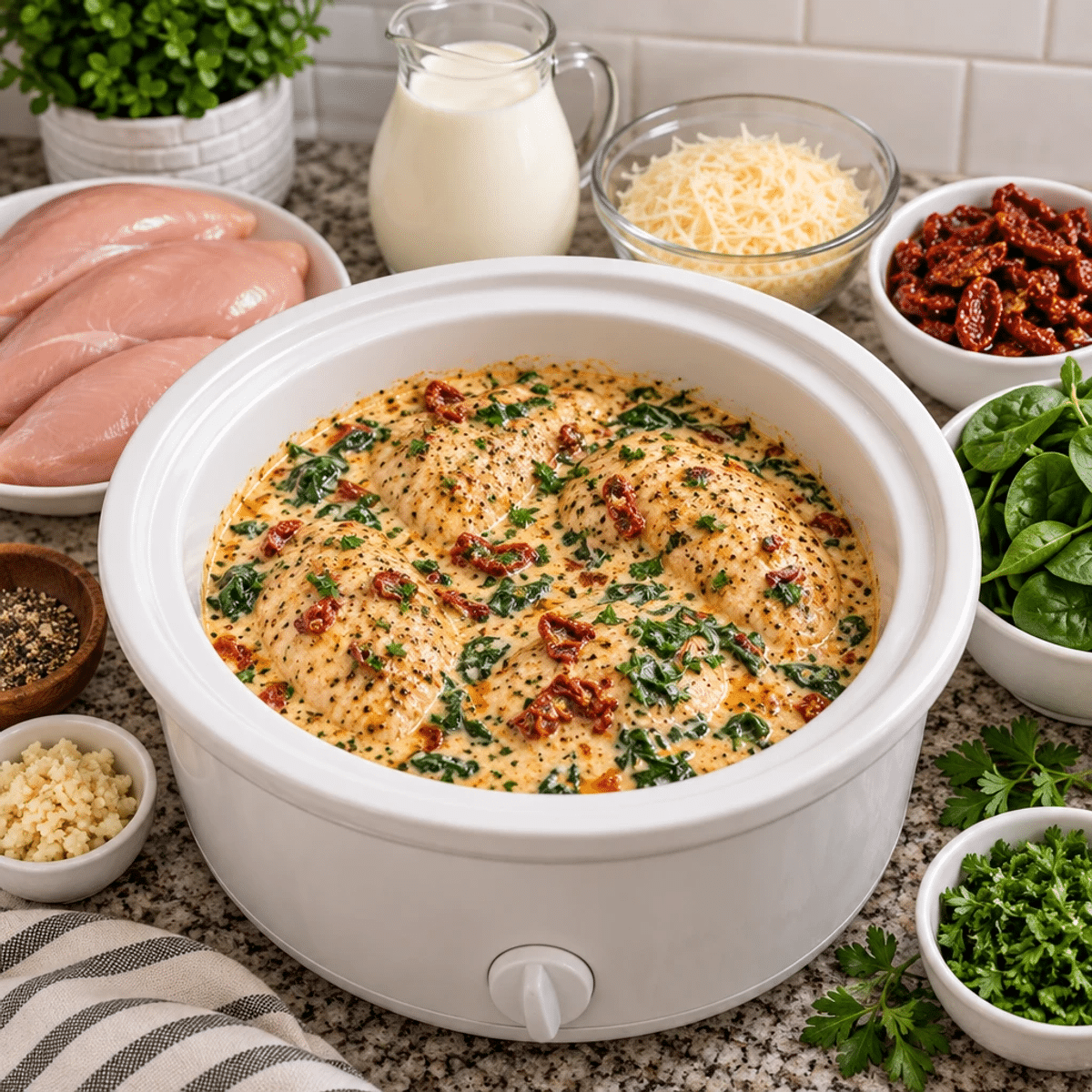 Crockpot Tuscan Chicken: Creamy Comfort Awaits article image 2