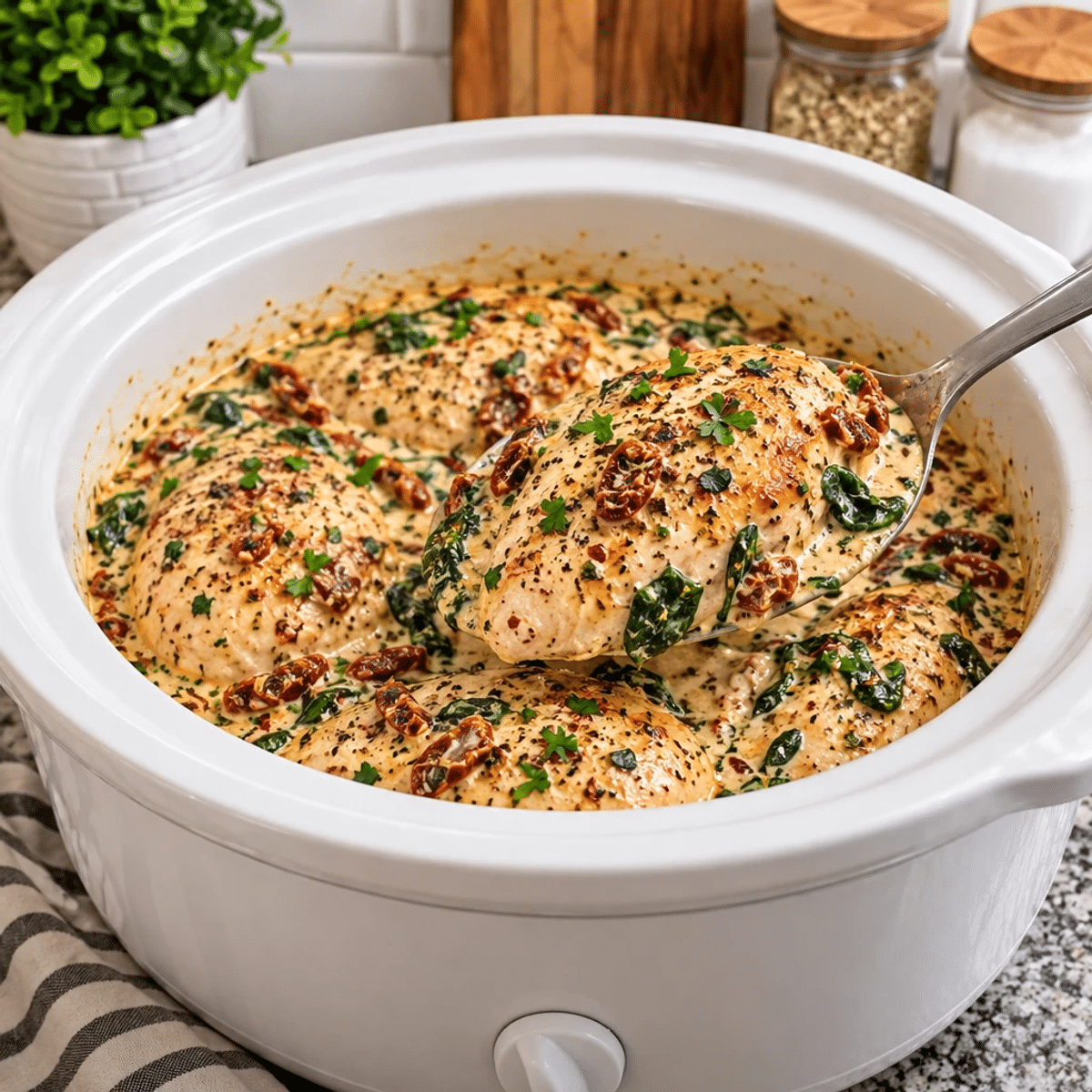 Crockpot Tuscan Chicken: Creamy Comfort Awaits article image 4