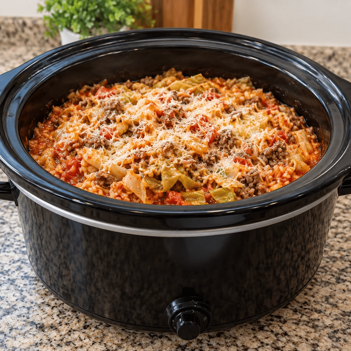 Delicious Slow Cooker Cabbage Roll Bake for Family Gatherings