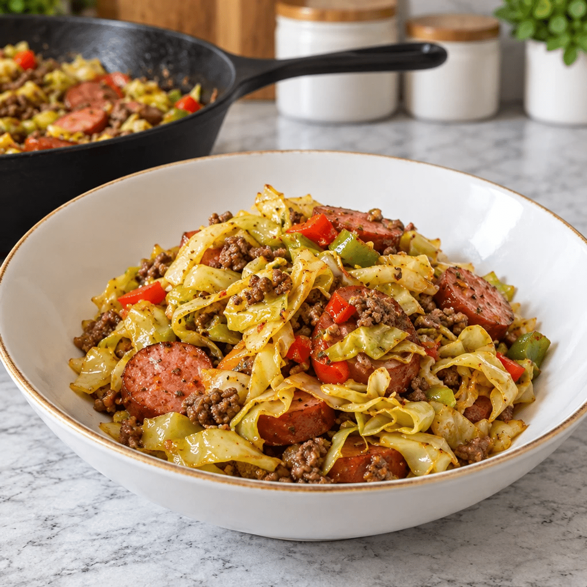 Savory Dirty Cabbage: Comfort in Every Bite