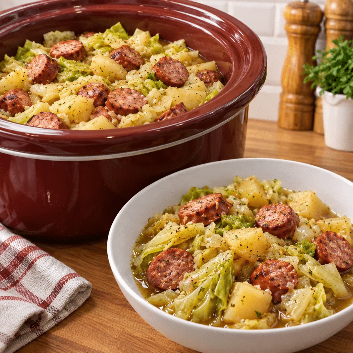 Hearty Slow Cooker Sausage and Cabbage with Potatoes article image 4