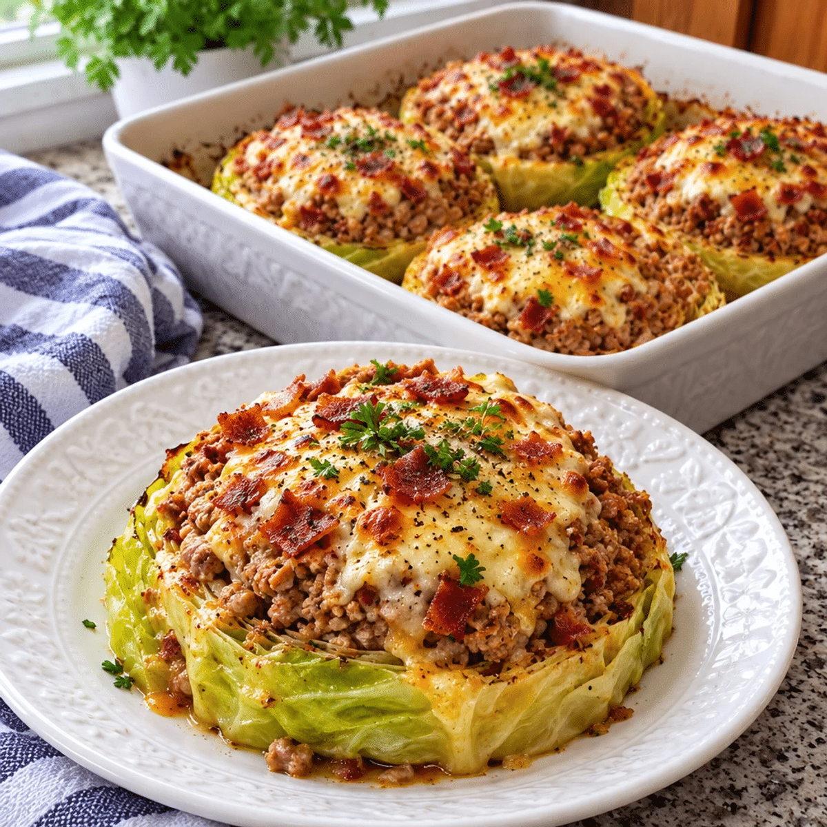 Oven Baked Cabbage Burgers with Turkey Bacon Delight article image 4