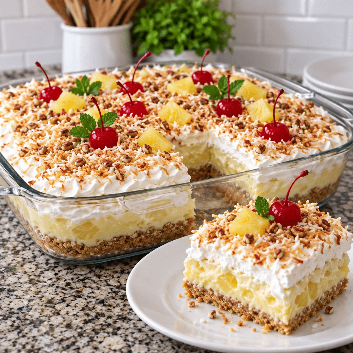 Pineapple Delight Dessert: A No-Bake Tropical Treat