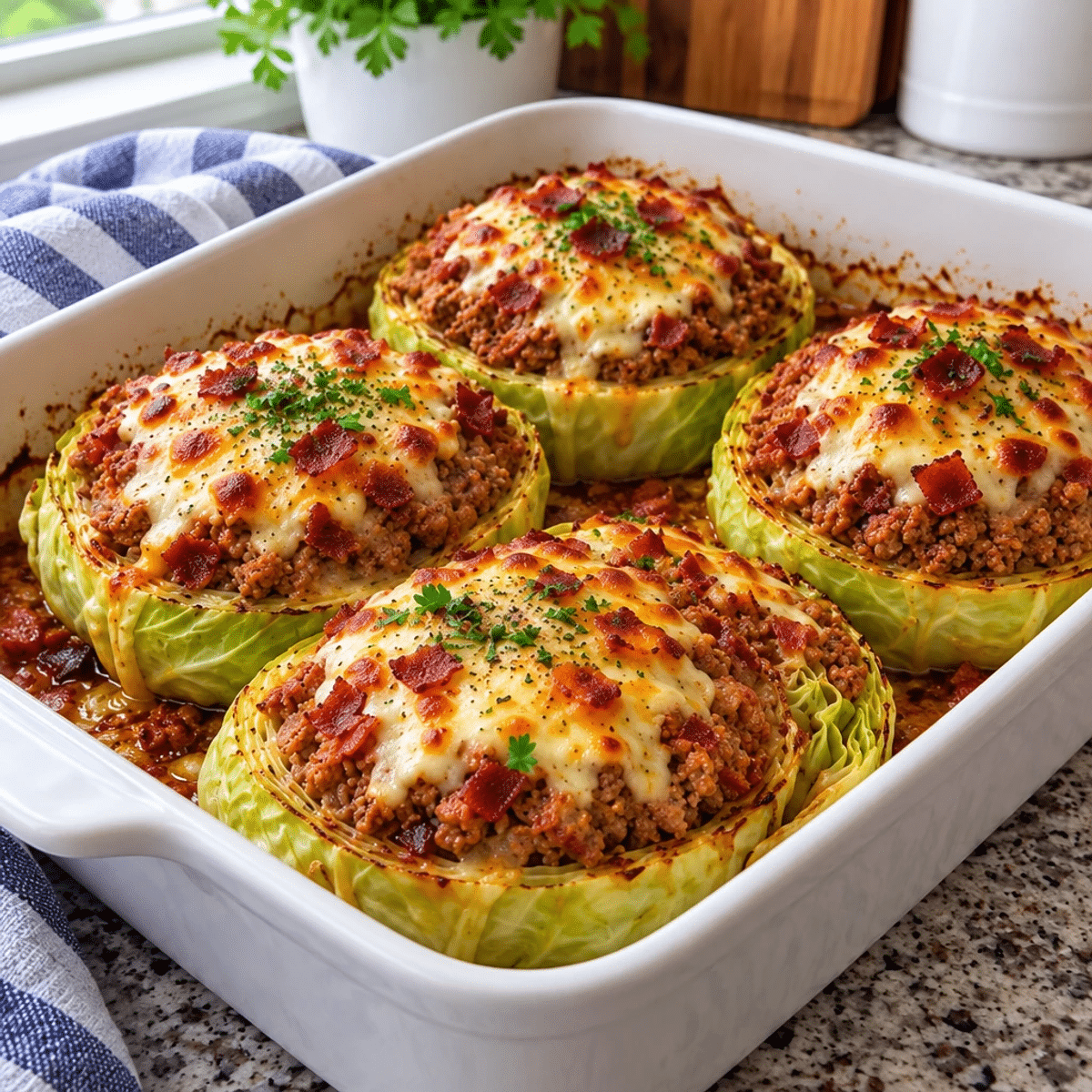 Savory Cabbage and Turkey Bacon Patties