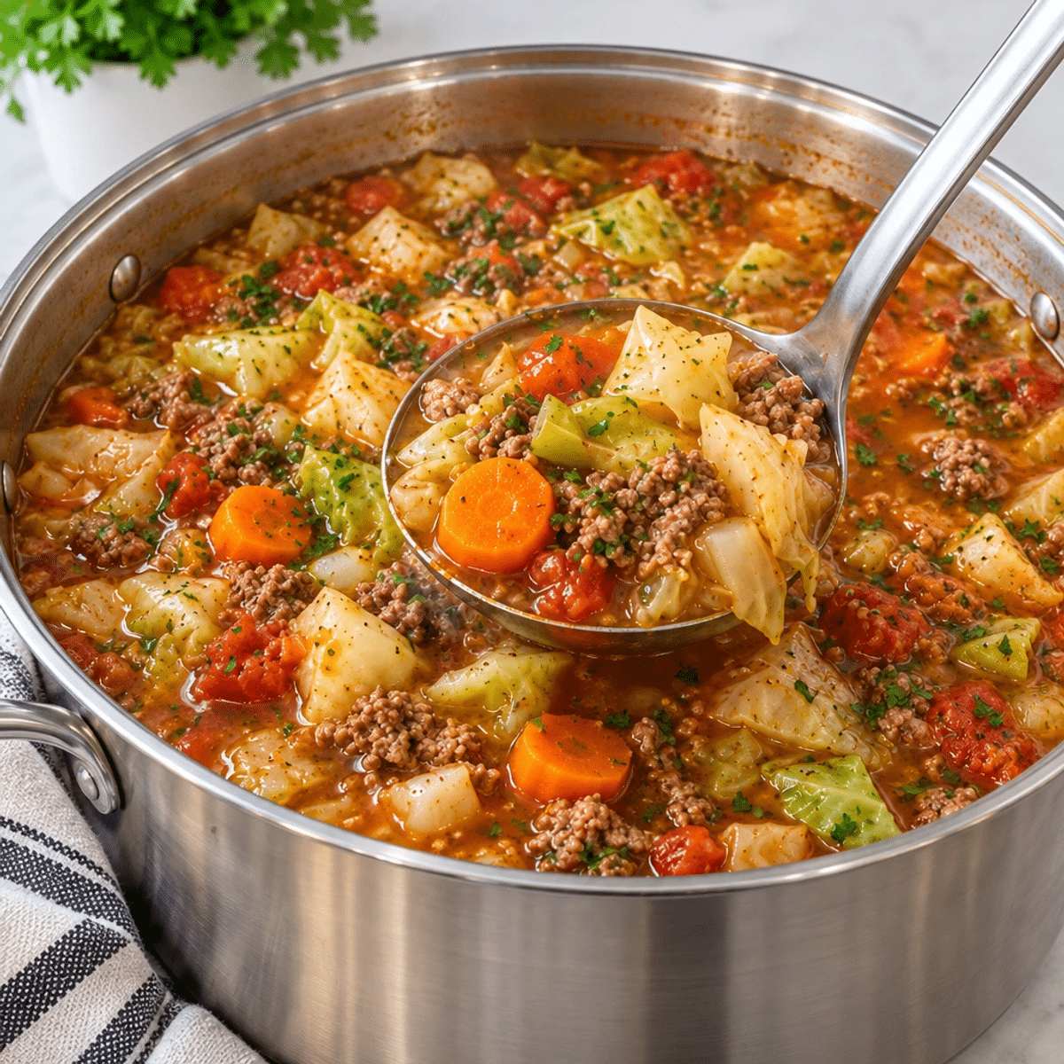 Savory Cabbage and Beef Stew for Winter Nights