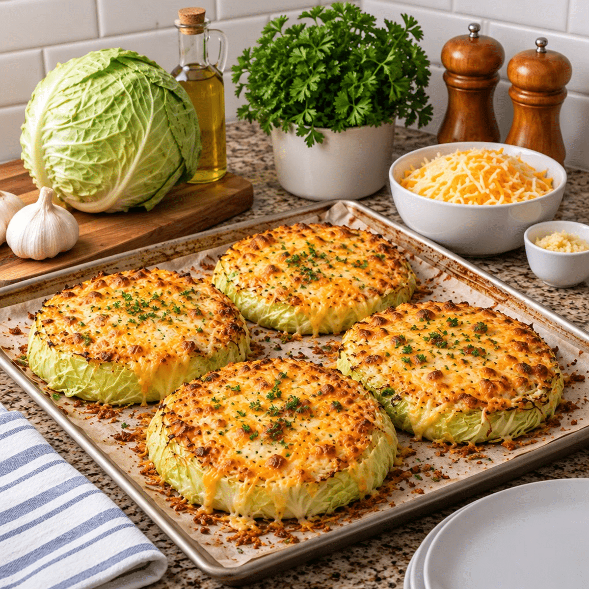 Savory Cheese-Topped Cabbage Steaks for a Unique Twist article image 2