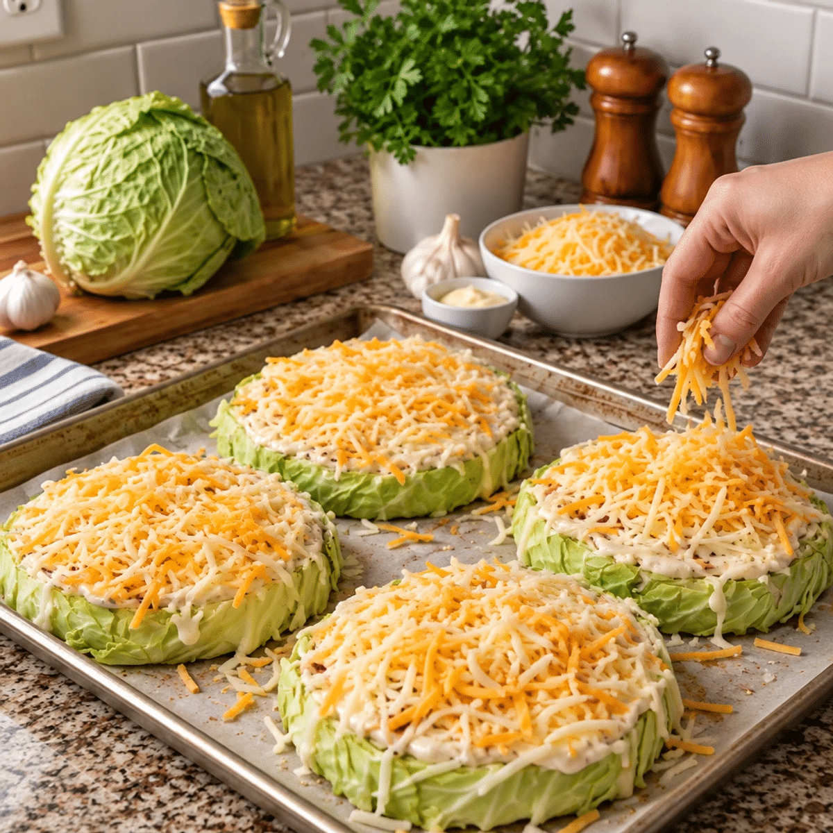 Savory Cheese-Topped Cabbage Steaks for a Unique Twist article image 3