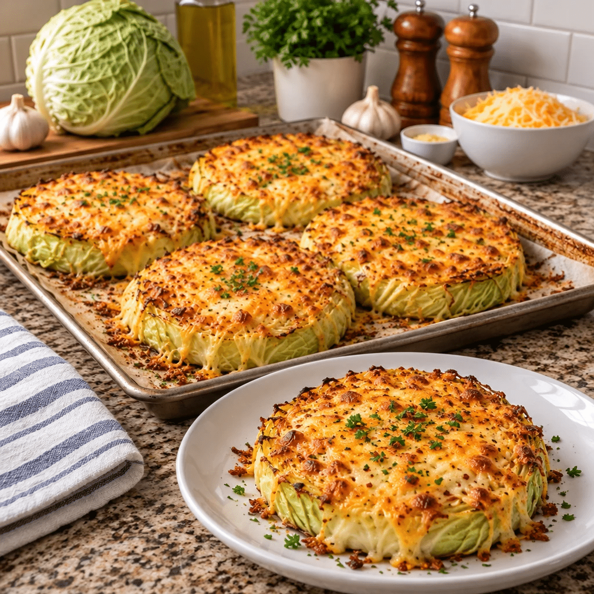 Savory Cheese-Topped Cabbage Steaks for a Unique Twist article image 4