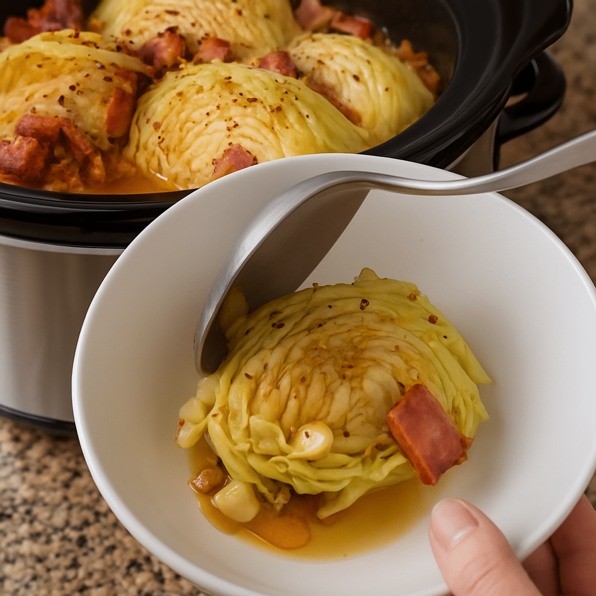 Slow Cooker Turkey Bacon and Cabbage: Comforting Family Favorite
