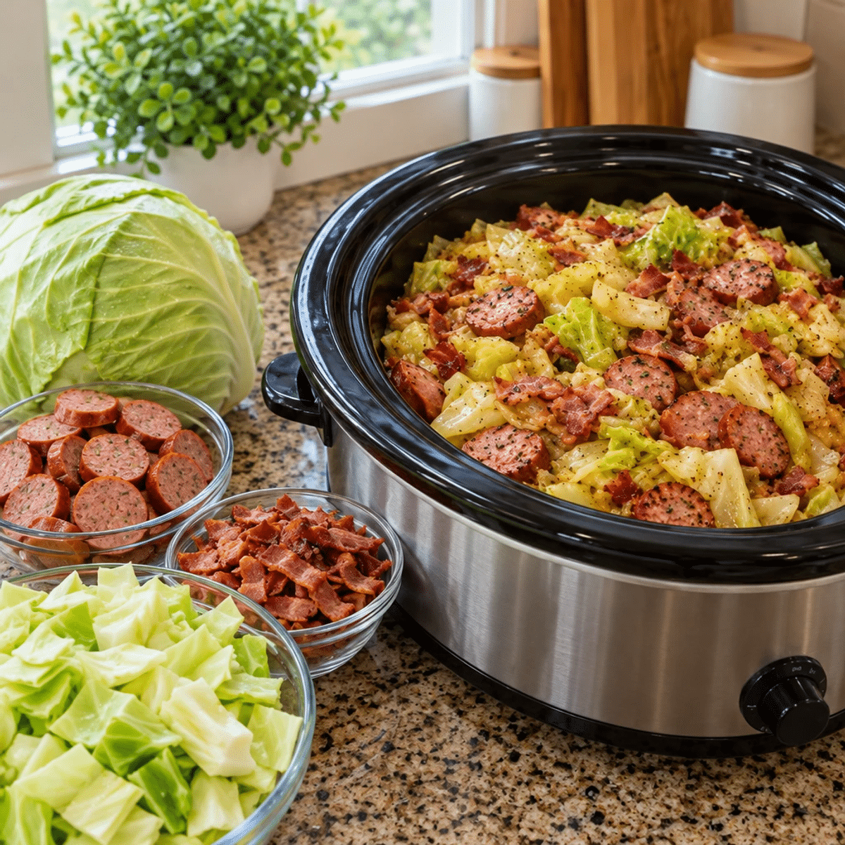 Southern Fried Cabbage and Beef Sausage Comfort Bowl article image 2