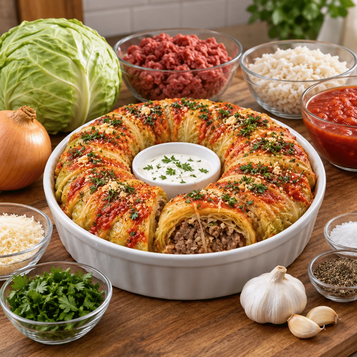 Stuffed Cabbage Ring with Beef and Rice Made Easy article image 2