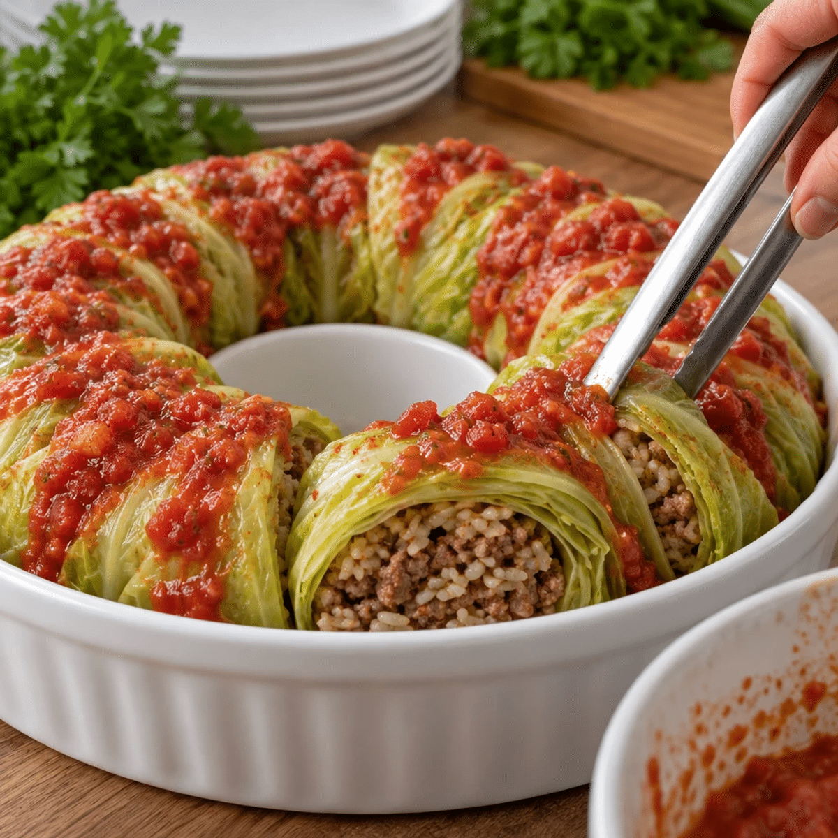 Stuffed Cabbage Ring with Beef and Rice Made Easy article image 3