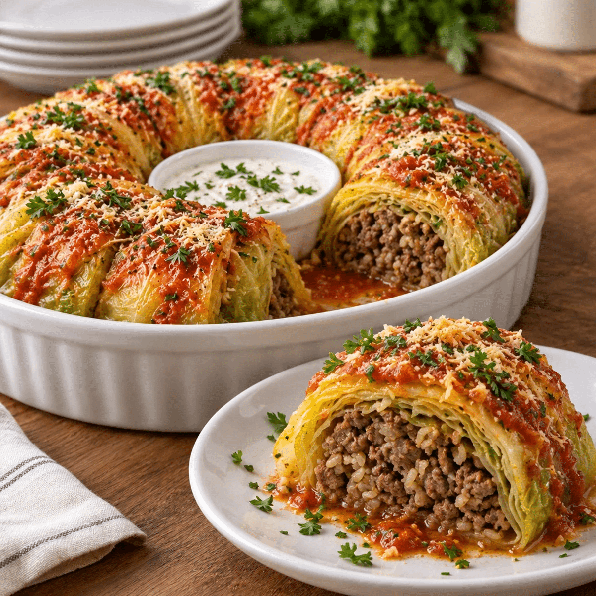 Stuffed Cabbage Ring with Beef and Rice Made Easy article image 4